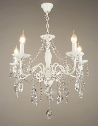 Люстра потолочная пятирожковая Мелодия Света E14 220В Белый картинка 